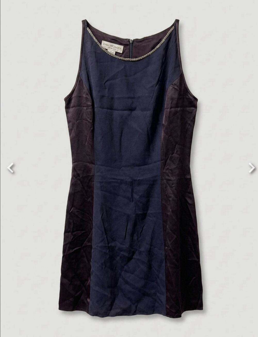 Vintage Jessica McClintock Gunne Sax Sleeveless Dress with Beaded Neckline 9-10